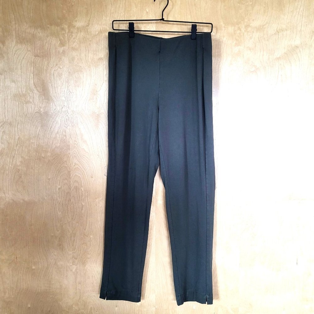 J. Jill Wearever Collection Forward Seam Slim Ankle Pants Green Size S